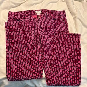 Vineyard Vines Pink and Navy Patterned Pants